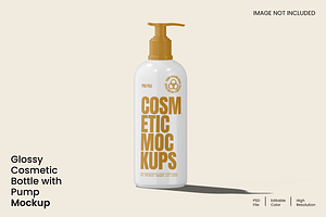 Cosmetic Bottle Pump Mocup, a Packaging Mockup by Unerispace