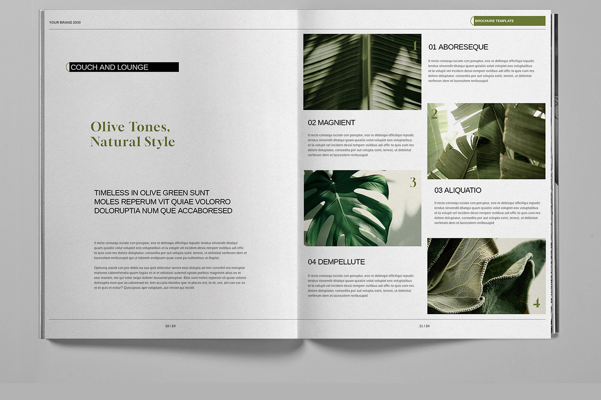 Olive Green Studio Brochure Template, a Brochure Template by Boris Cupac (Photo 7 of 7)