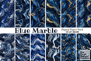 Blue Marble Texture Granite Stone, a Pattern Graphic by Fine Purple Elephant (Thumbnail 1 of 5)