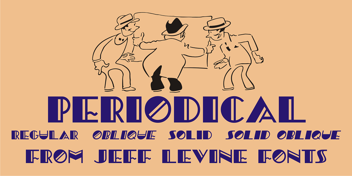 Periodical JNL, a Font by Jeff Levine Fonts
