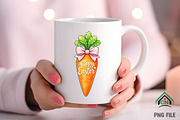 Happy Easter Carrot PNG, an Illustration by Craft Nest (Thumbnail 5 of 6)