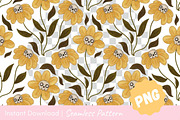 Skull Blossom Seamless Pattern, a Pattern Graphic by CpSnowy (Thumbnail 2 of 5)