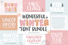 WONDERFUL WINTER Font Bundle