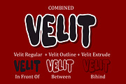 Velit - Display font, a Font by Fontcastle (Thumbnail 2 of 7)