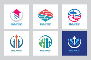 Arrow Business Development Logo Set