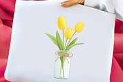 Whimsical Spring Tulip Flower Clipar, an Illustration by Libby Wishes (Thumbnail 5 of 9)