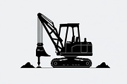 Heavy Equipment Silhouette Bundle, an Illustration by jahid234 (Thumbnail 7 of 7)