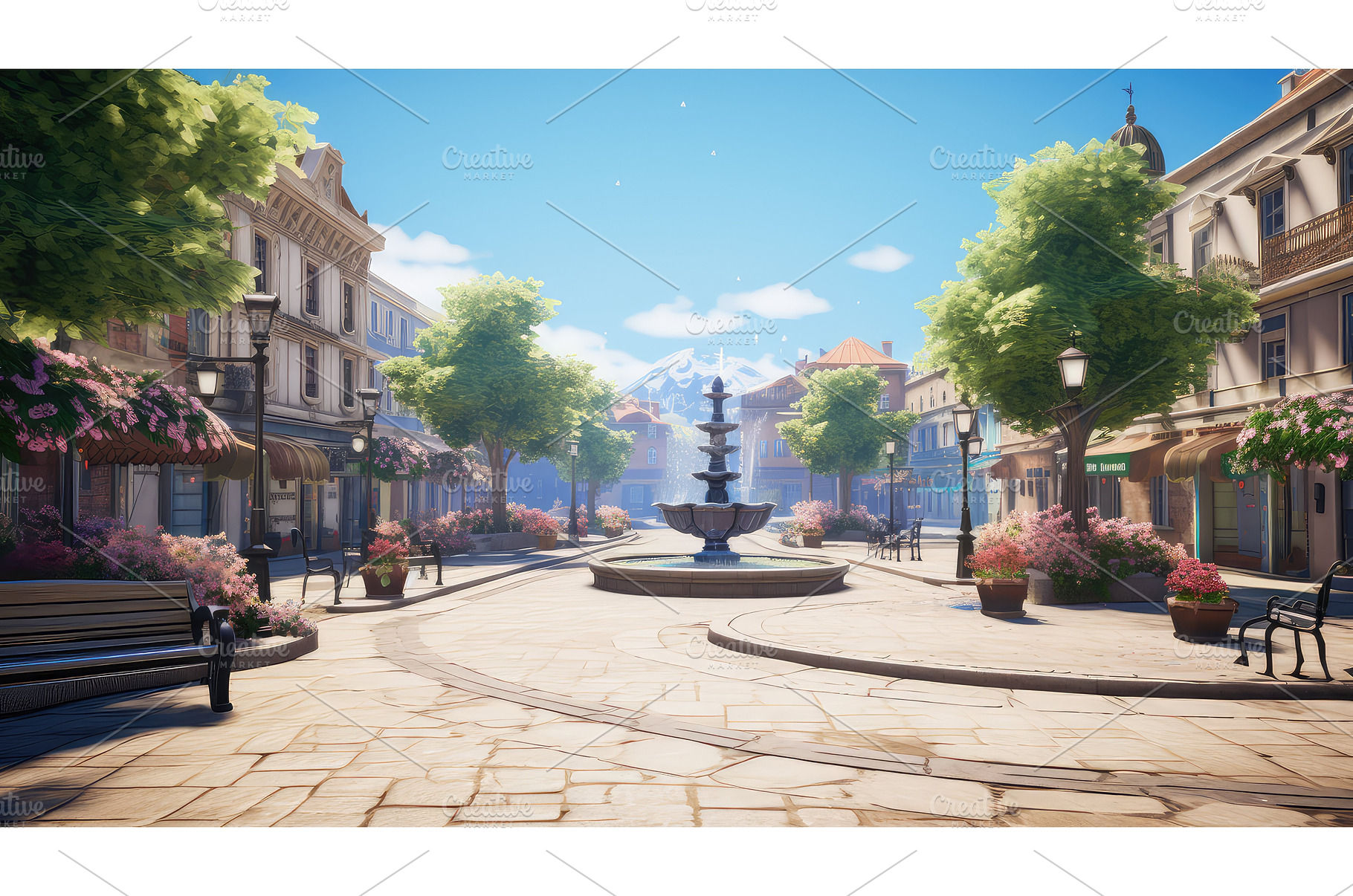 city town urban background ai, an Architecture Photo by pikepicture