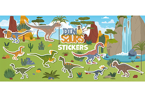 Prehistoric era dinosaur characters, an Animal Illustration by Buch&Bee