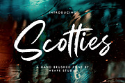Scotties - Hand Brushed Font, a Script Font by Weape Studio (Thumbnail 1 of 8)