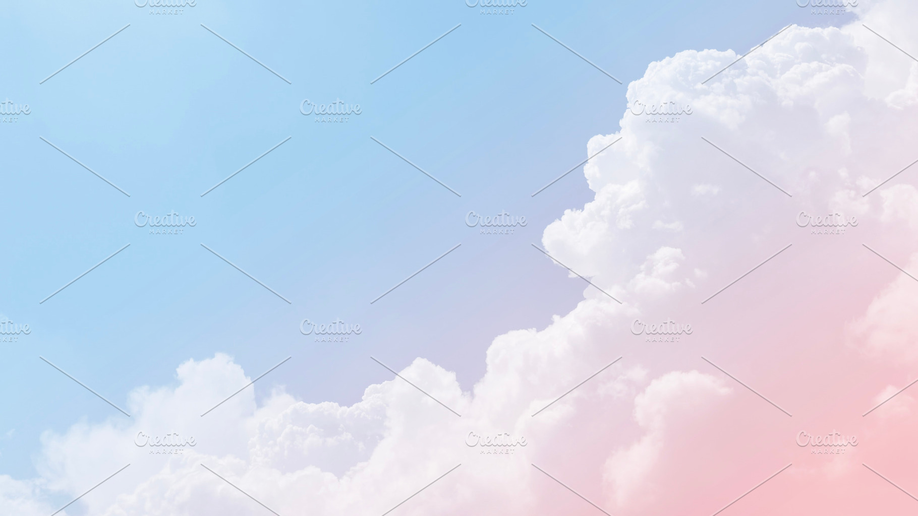 Sky with clouds pastel color, a Nature Photo by ArtBackground
