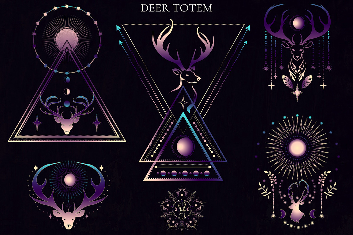 Deer Totem, an Animal Illustration by Salted Galaxy (Photo 8 of 10)