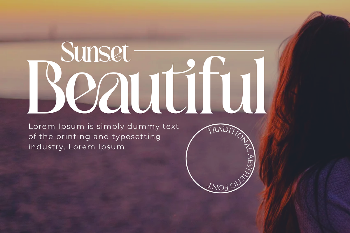 Traditional Aesthetic - Modern Serif, a Serif Font by 177Studio (Photo 5 of 8)
