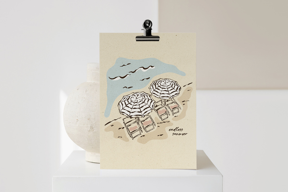 Mediterranean Vacation Print Posters, an Object Graphic by DesignThatMatters (Photo 3 of 13)