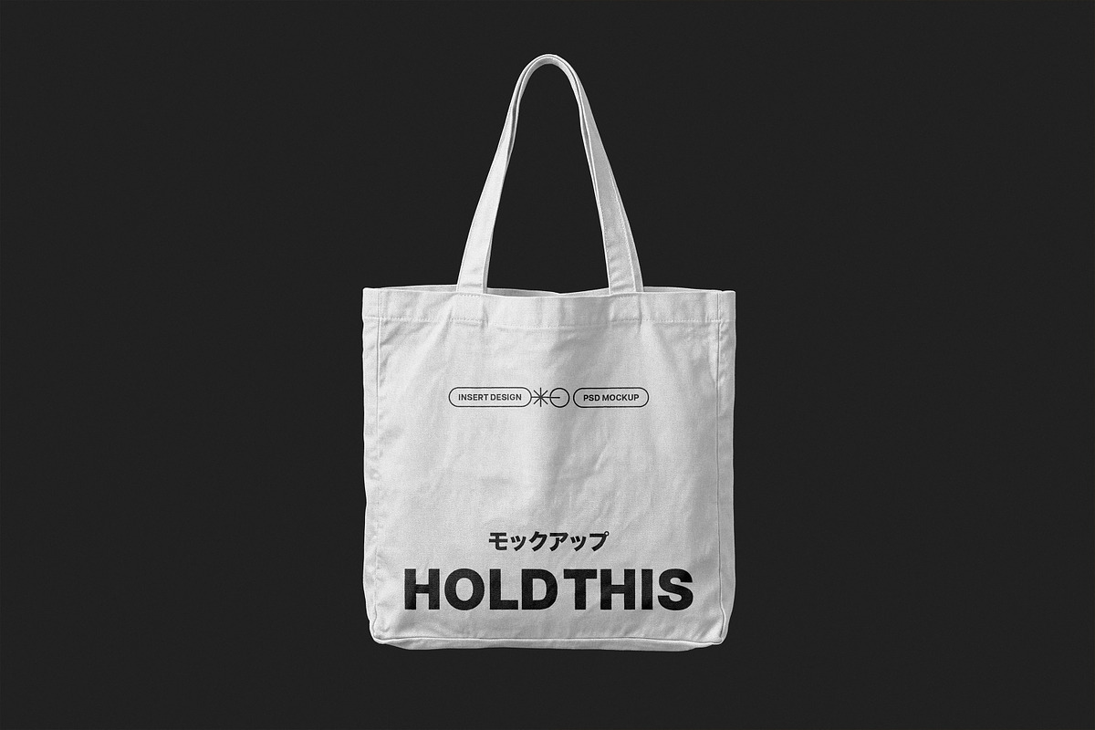 Canvas Tote Bag Mockup, a Packaging Mockup by Design Squad (Photo 1 of 4)