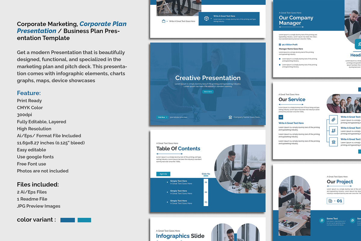Corporate Marketing & Business Plan, a Presentation Template by creative-mint (Photo 9 of 10)
