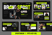 Bold Sporstwear Presentation, a Presentation Template by BumbleGraph Studio (Thumbnail 1 of 5)