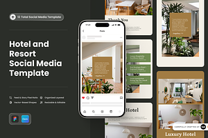 Luxury - Hotel & Resort Social Media, a Social Media Template by SLAB! Design