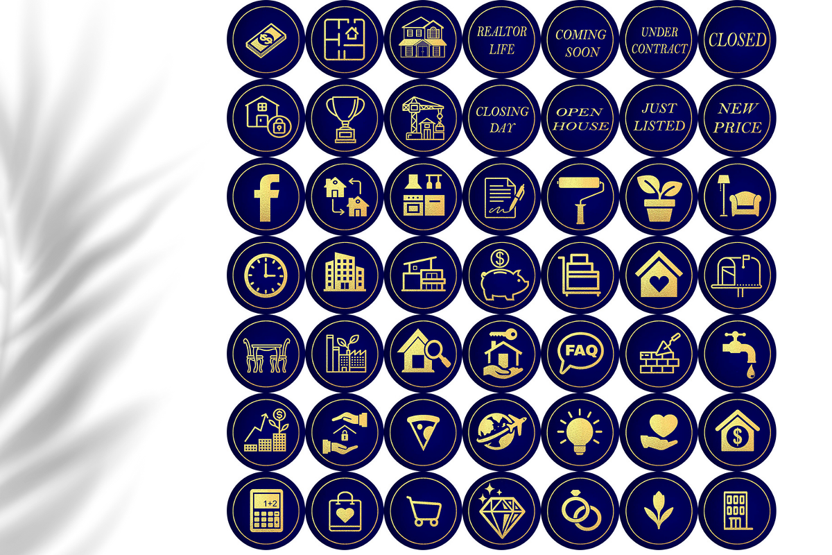 Real Estate Instagram highlights, a Social Media Template by Amiraliya (Photo 3 of 4)