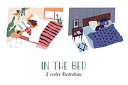 People sleeping and wake up in bed, a Person Illustration by Good Studio (Thumbnail 1 of 3)