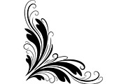 Vintage Baroque Floral Corner Frame, a Decorative Illustration by Creativeshirt (Thumbnail 11 of 20)