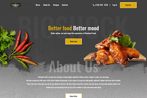 Food Order Landing Page