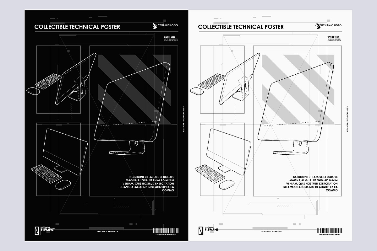 Abstract futuristic posters, a Technology Illustration by Andrew_Derr (Photo 4 of 6)