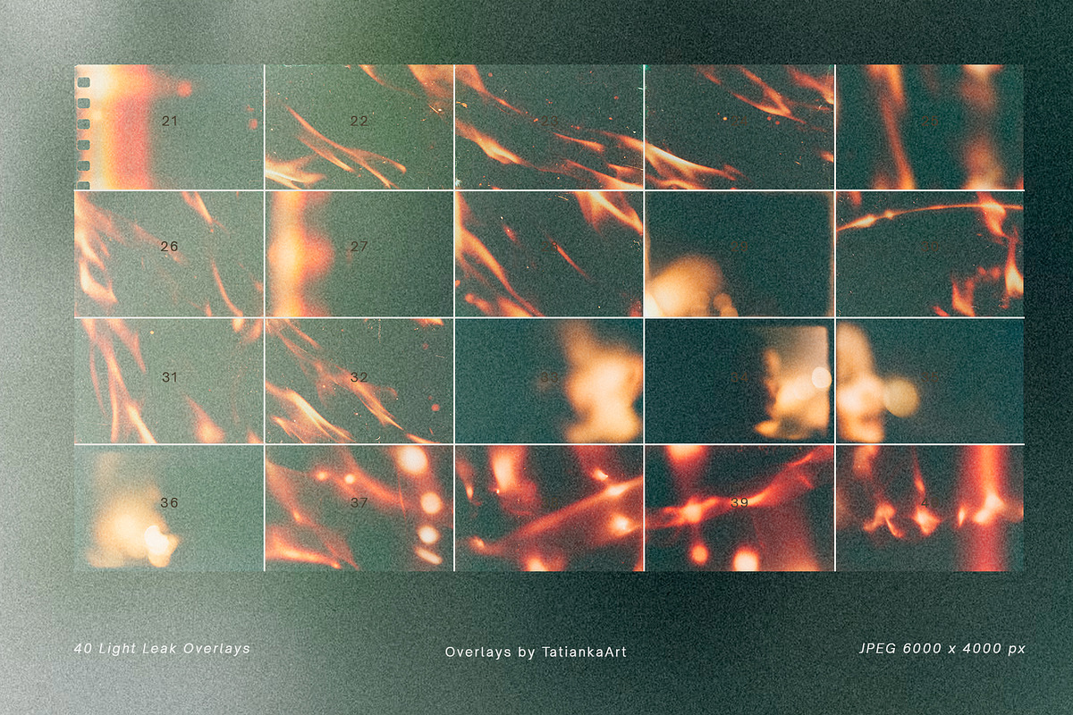 Velvet Archive - Light Leak Overlays, a Texture Illustration by tatiankaart (Photo 4 of 9)