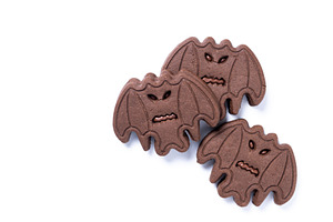 Chocolate bat cookies for Halloween, a Food & Drink Photo by etorres69