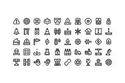 50 Alerts and Warnings Icons, an Outline Icon by Side Project (Thumbnail 2 of 8)
