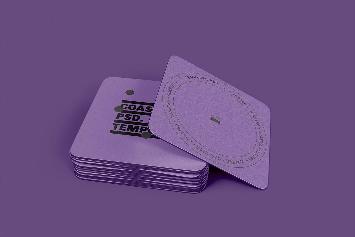 3d Cardboard Coasters Mockup, a Product Mockup by The Rose Project (Photo 2 of 3)
