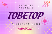 Tobetop - A Display Font, a Serif Font by overlaytemplates (Thumbnail 1 of 5)