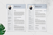 Elegant Resume Design, a Resume Template by Graphic Template (Thumbnail 2 of 3)