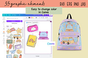 Back to School Vector Clipart Pack, an Education Illustration by NataKa (Thumbnail 3 of 4)