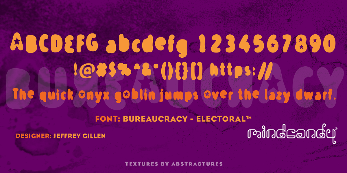 Bureaucracy™, a Font by MINDCANDY (Photo 4 of 4)