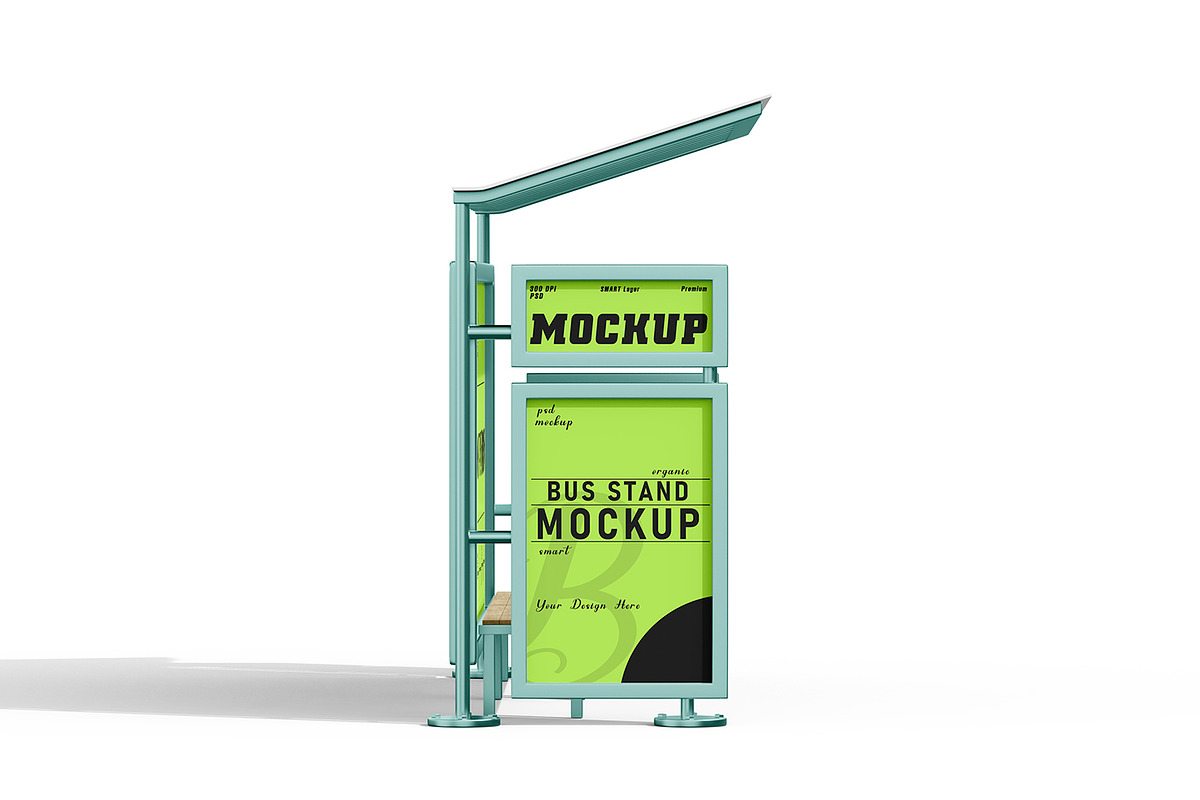 Bus Stop Billboard Mockup Set, an Advertising Mockup by pixelmock (Photo 10 of 11)