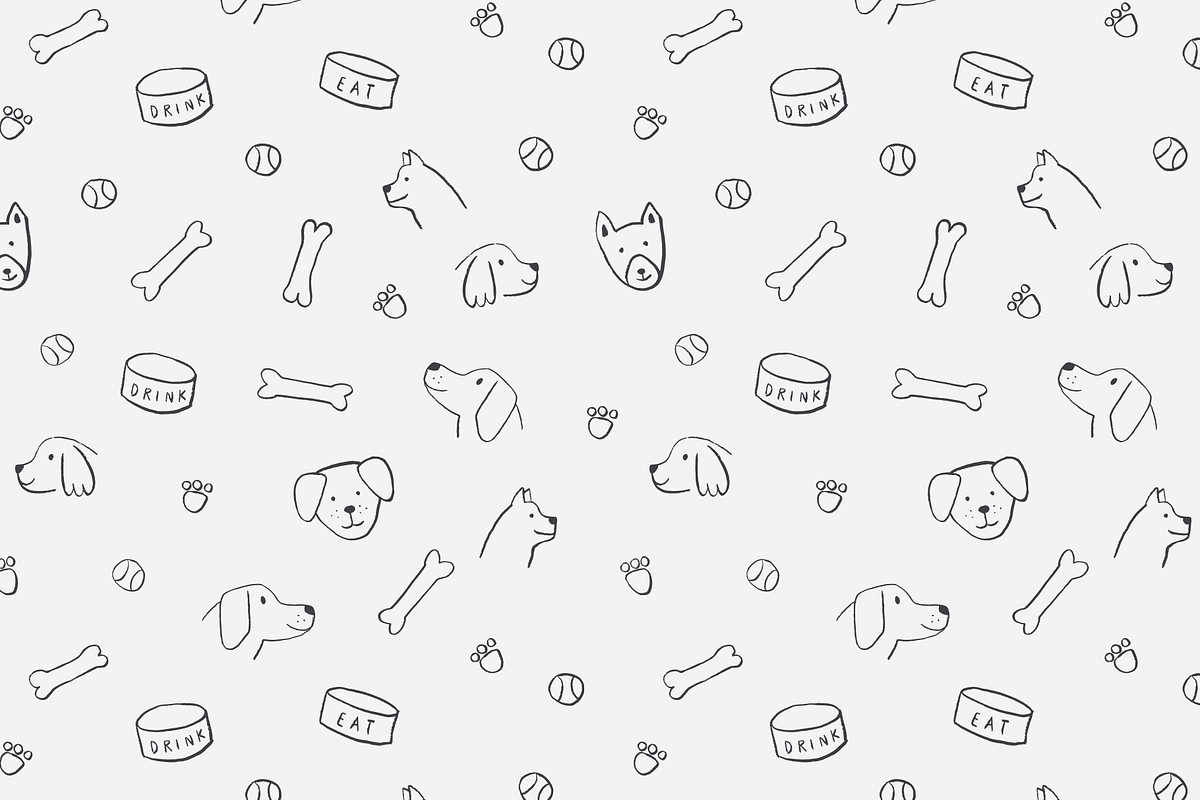 Puppy Dog Seamless Pattern, a Pattern Graphic by KMBO (Photo 4 of 5)