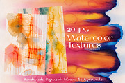 Colorful Watercolor Textures 20 JPG, a Background Graphic by DreamoraArt (Thumbnail 1 of 7)