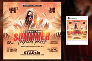 Summer Party Flyer Template, a Flyer Template by RTXdesinger99 (Thumbnail 2 of 3)