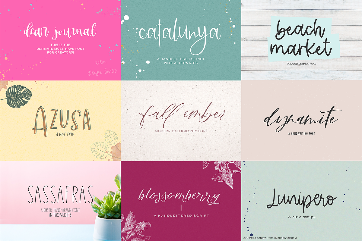 Handlettered Font Bundle, a Handwritten Font by Beck McCormick