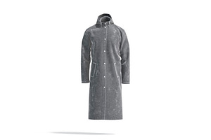 White Waterproof Rain Coat 3D Model