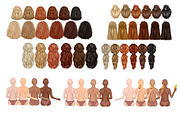 Best Friends Clipart. DIY Portrait, a Person Illustration by ColorfulPT (Thumbnail 5 of 5)