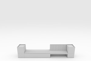 3D Model Bench Park 7