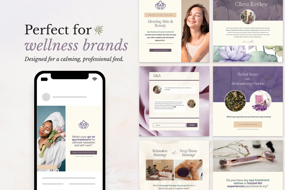 31 Spa Instagram Templates preview 6