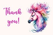 Horse with Flowers, an Animal Illustration by Michiru13 (Thumbnail 4 of 4)