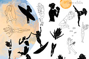 WOMEN ACTIVITIES & LANDSCAPE CREATOR, an Illustration by ArtOLB (Thumbnail 2 of 10)