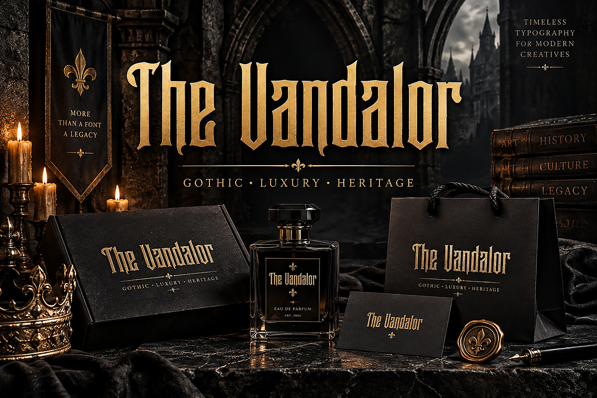The Vandalor, a Blackletter Font by Wow Magic (Photo 3 of 5)