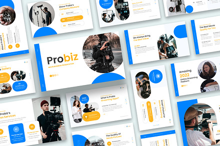 Probiz Broadcast Powerpoint, a Presentation Template by kerismaker