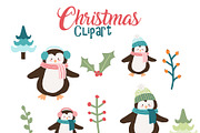 Christmas clipart Christmas clip art, a Decorative Illustration by Bamboobear Books Shop (Thumbnail 3 of 7)
