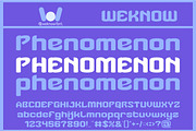 Phenomena font, a Font by weknow (Thumbnail 1 of 8)